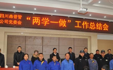 2017年1月20日，公司黨委隆重召開“兩學(xué)一做”工作總結(jié)會。